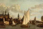 Jacobus Vrel, Capriccio View of Haarlem